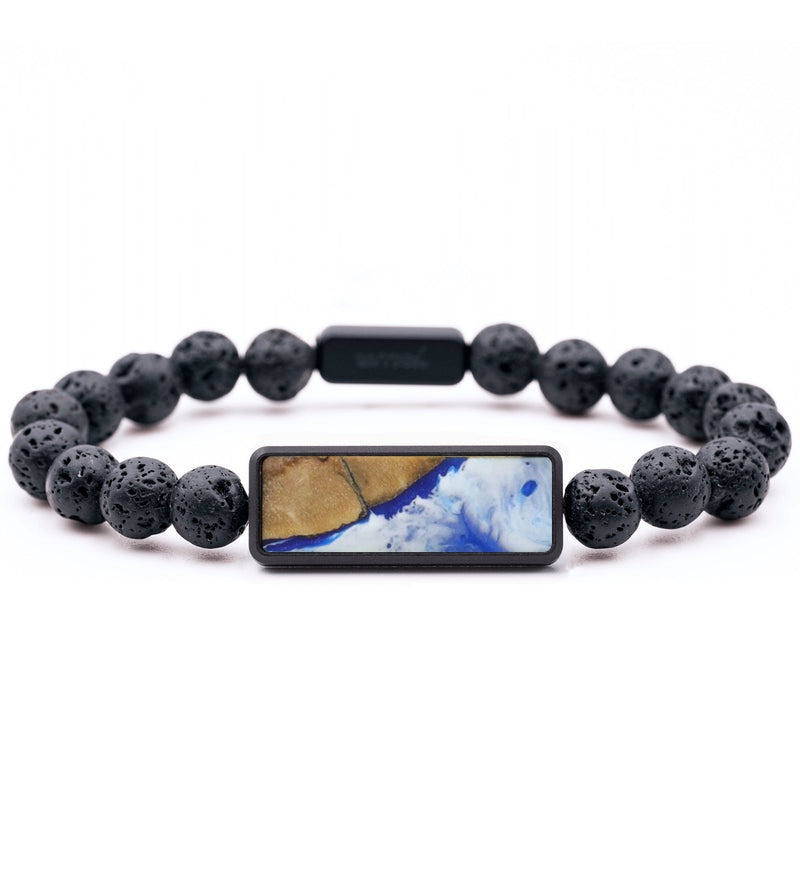 Lava Bead Wood Bracelet - Ryleigh (Coastal, 815997)