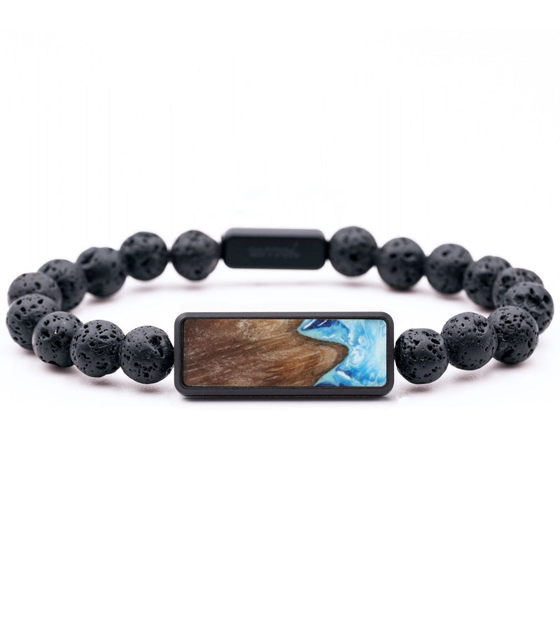 Lava Bead Wood Bracelet - Christie (Coastal, 815998)