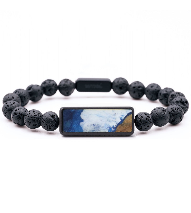Lava Bead Wood Bracelet - Damian (Coastal, 816007)