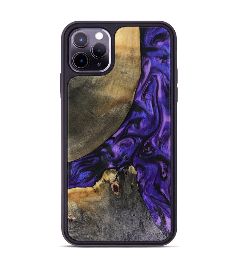 iPhone 11 Pro Max Wood Phone Case - Denisse (Purple, 816055)