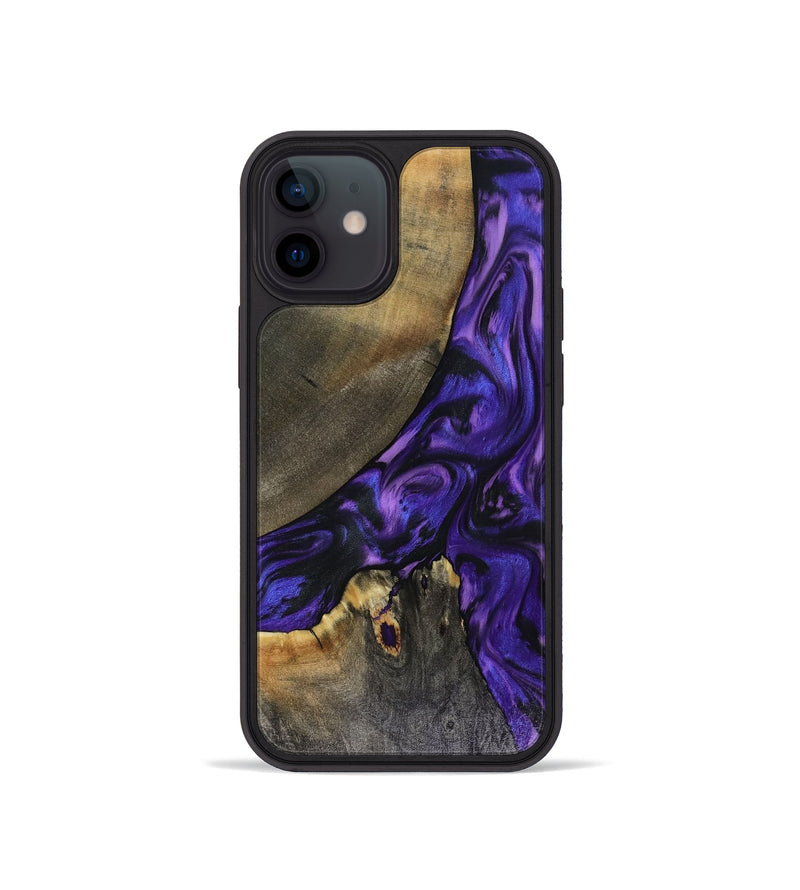 iPhone 12 mini Wood Phone Case - Denisse (Purple, 816055)