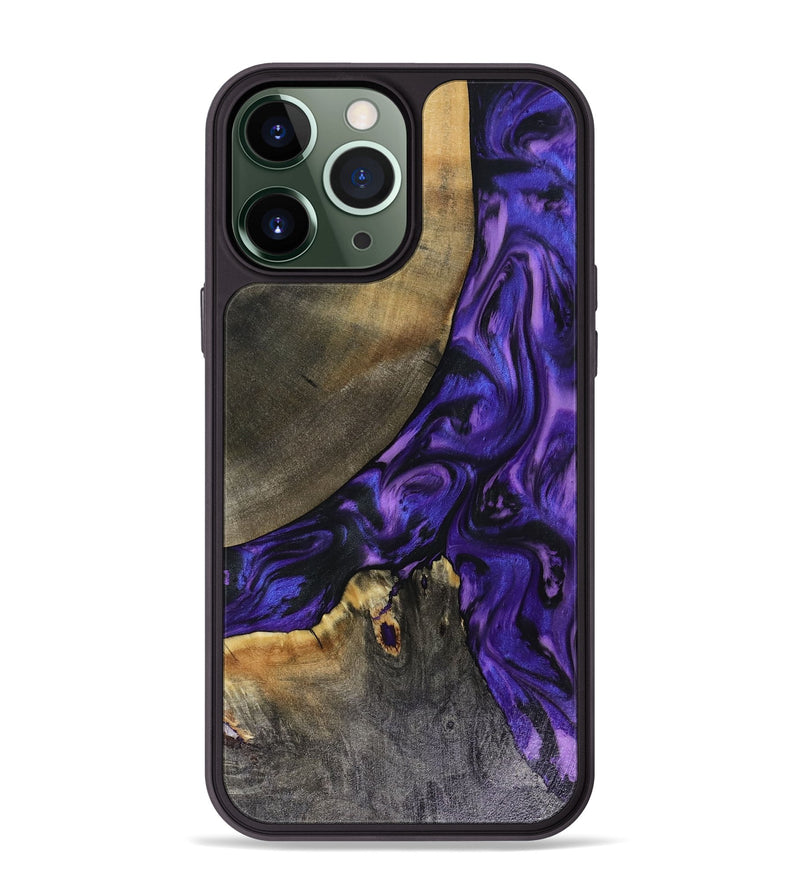 iPhone 13 Pro Max Wood Phone Case - Denisse (Purple, 816055)