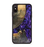 iPhone Xs Max Wood Phone Case - Denisse (Purple, 816055)