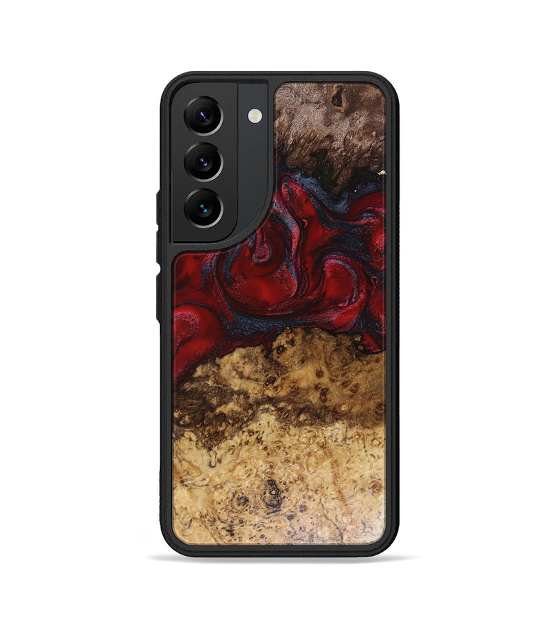 Galaxy S22 Wood Phone Case - Elina (Red, 816056)