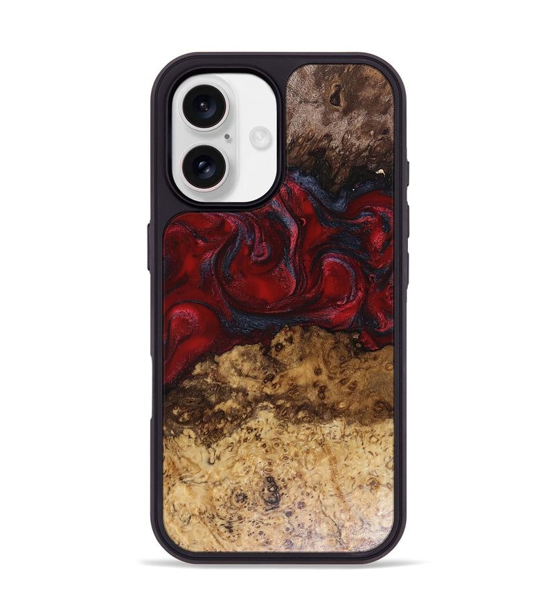 iPhone 17 Wood Phone Case - Elina (Red, 816056)