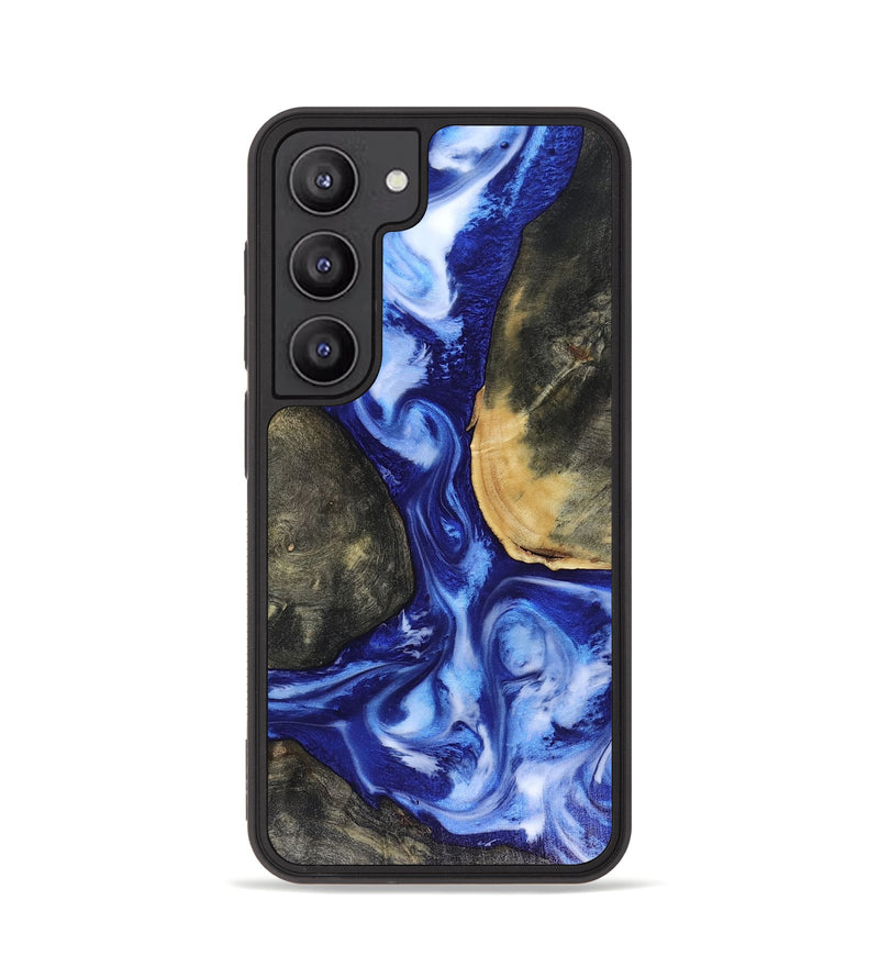 Galaxy S23 Wood Phone Case - Mettie (Blue, 816065)