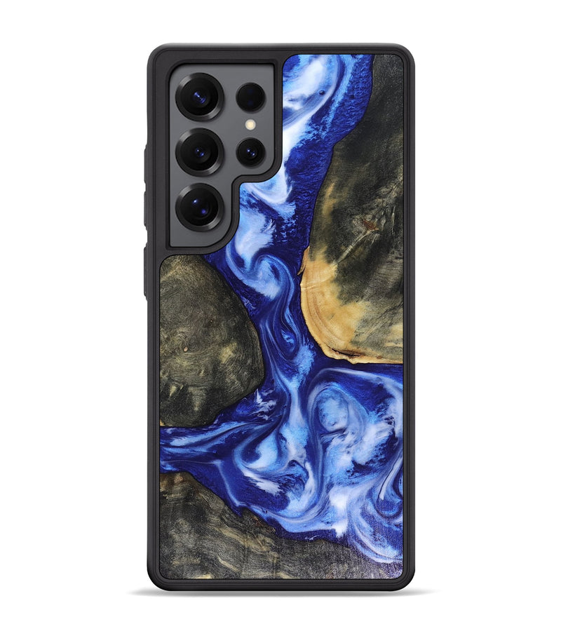 Galaxy S25 Ultra Wood Phone Case - Mettie (Blue, 816065)