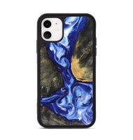 iPhone 11 Wood Phone Case - Mettie (Blue, 816065)