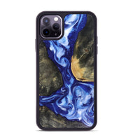 iPhone 11 Pro Max Wood Phone Case - Mettie (Blue, 816065)