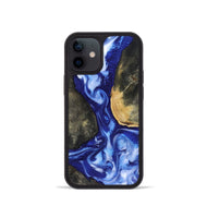 iPhone 12 mini Wood Phone Case - Mettie (Blue, 816065)