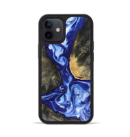 iPhone 12 Wood Phone Case - Mettie (Blue, 816065)