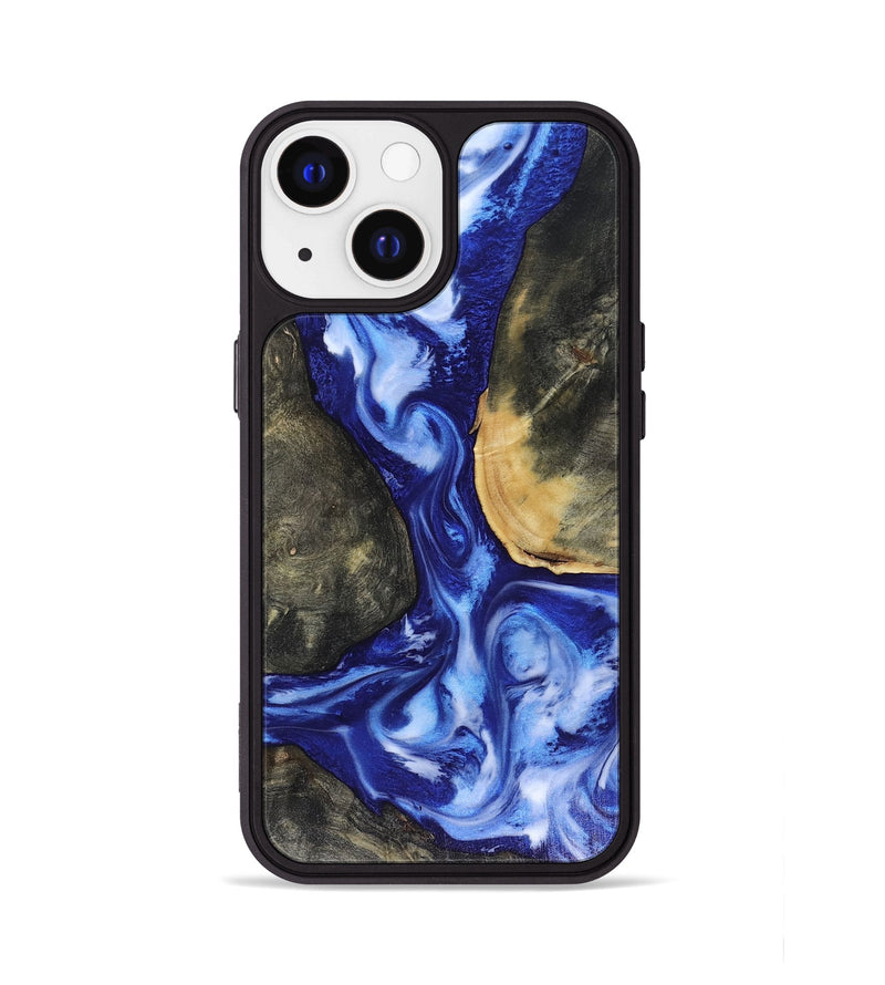 iPhone 13 Wood Phone Case - Mettie (Blue, 816065)