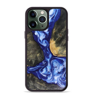 iPhone 13 Pro Max Wood Phone Case - Mettie (Blue, 816065)