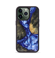 iPhone 13 Pro Wood Phone Case - Mettie (Blue, 816065)