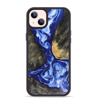 iPhone 14 Plus Wood Phone Case - Mettie (Blue, 816065)