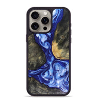 iPhone 15 Pro Max Wood Phone Case - Mettie (Blue, 816065)