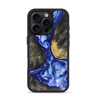 iPhone 16 Pro Wood Phone Case - Mettie (Blue, 816065)