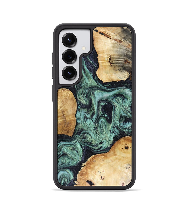 Galaxy S25 Wood Phone Case - Mellisa (Green, 816069)