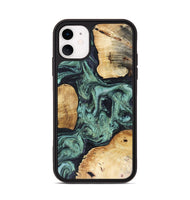 iPhone 11 Wood Phone Case - Mellisa (Green, 816069)