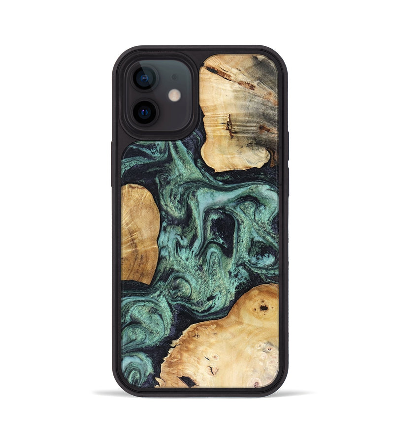 iPhone 12 Wood Phone Case - Mellisa (Green, 816069)