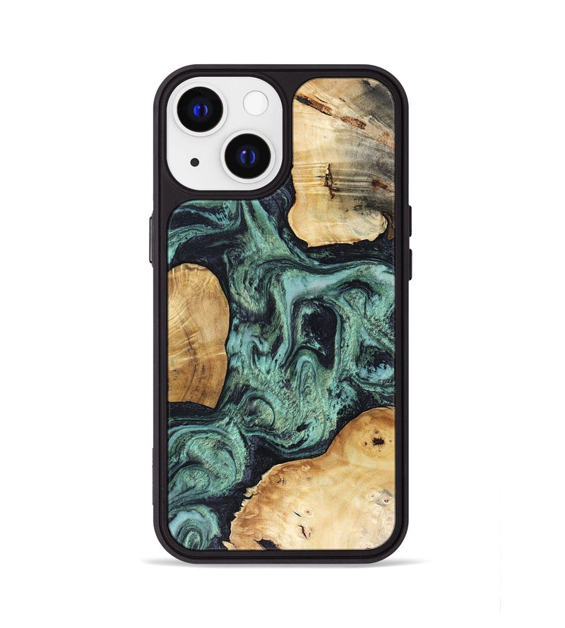 iPhone 13 Wood Phone Case - Mellisa (Green, 816069)