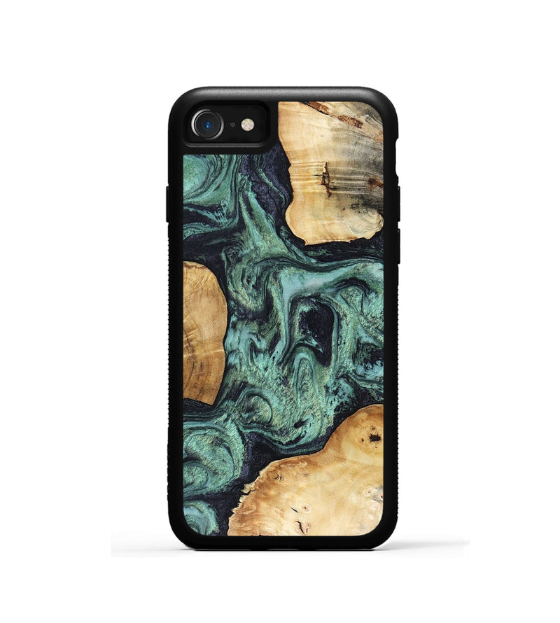 iPhone SE Wood Phone Case - Mellisa (Green, 816069)