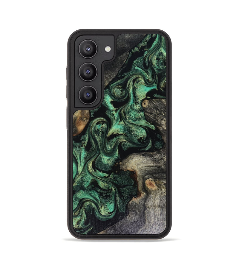 Galaxy S23 Wood Phone Case - Abraham (Green, 816070)