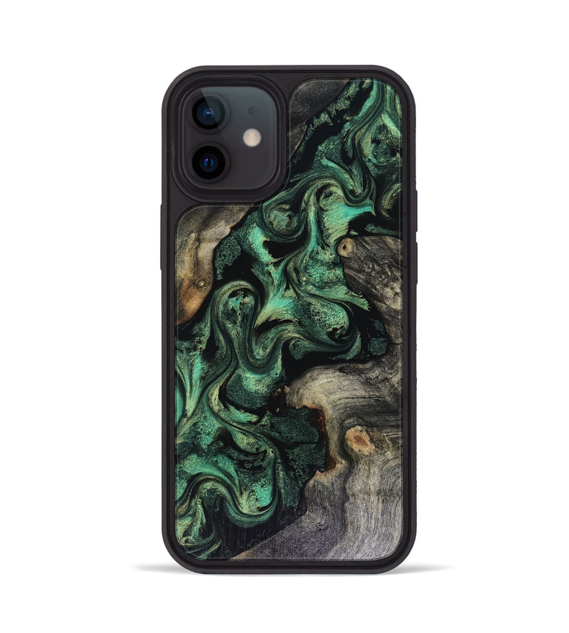 iPhone 12 Wood Phone Case - Abraham (Green, 816070)
