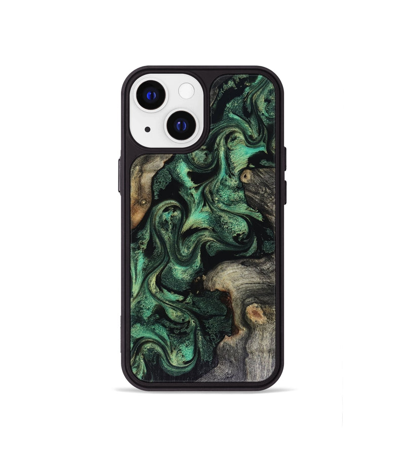 iPhone 13 mini Wood Phone Case - Abraham (Green, 816070)