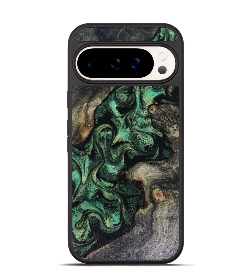 Pixel 9 Wood Phone Case - Abraham (Green, 816070)