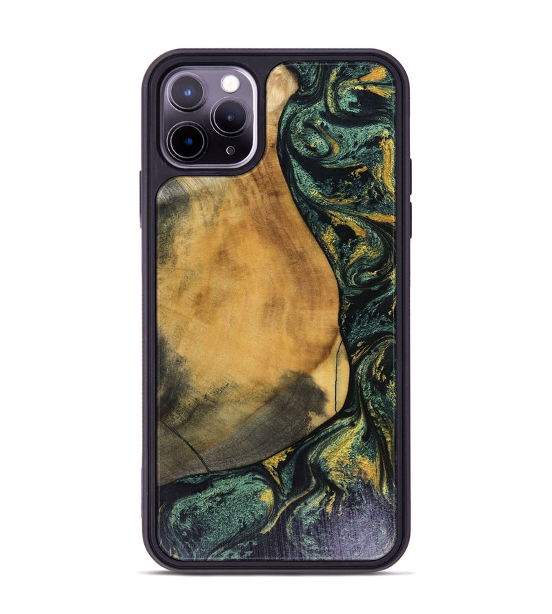 iPhone 11 Pro Max Wood Phone Case - Karsyn (Green, 816071)