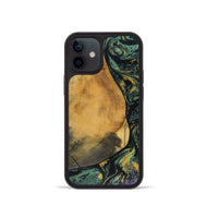 iPhone 12 mini Wood Phone Case - Karsyn (Green, 816071)