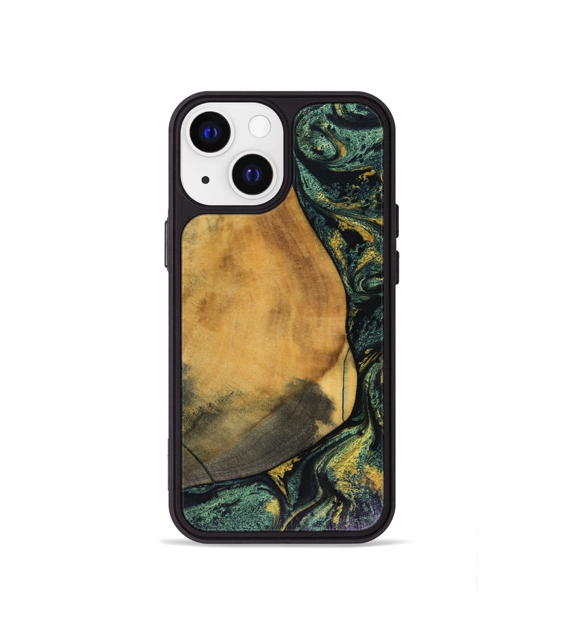 iPhone 13 mini Wood Phone Case - Karsyn (Green, 816071)