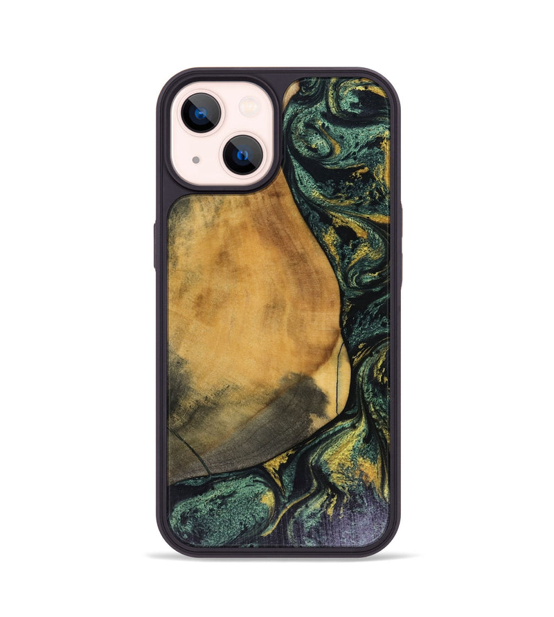 iPhone 14 Wood Phone Case - Karsyn (Green, 816071)