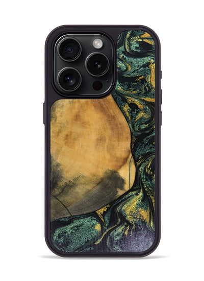 iPhone 15 Pro Wood Phone Case - Karsyn (Green, 816071)