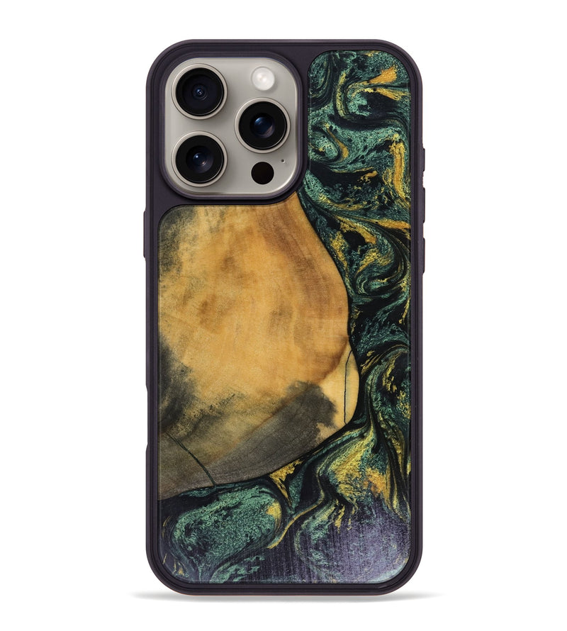 iPhone 16 Pro Max Wood Phone Case - Karsyn (Green, 816071)