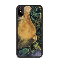 iPhone Xs Max Wood Phone Case - Karsyn (Green, 816071)