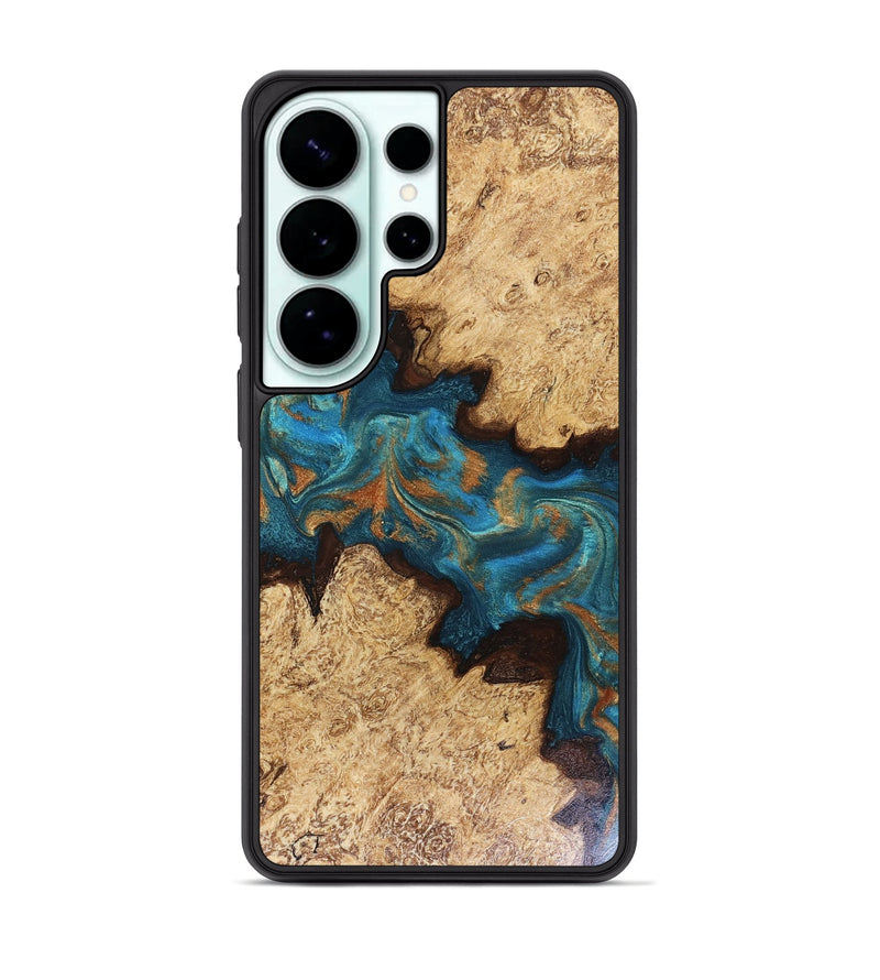 Galaxy S26 Ultra Wood Phone Case - Siobhan (Teal & Gold, 816072)