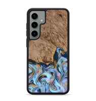 Galaxy S24 Plus Wood Phone Case - Tanesha (Teal & Gold, 816073)