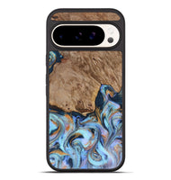 Pixel 10 Pro XL Wood Phone Case - Tanesha (Teal & Gold, 816073)