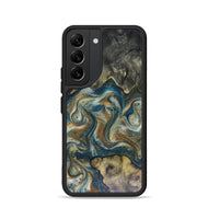 Galaxy S22 Wood Phone Case - Sylvia (Teal & Gold, 816075)
