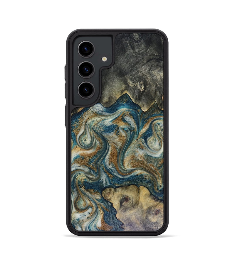 Galaxy S24 Wood Phone Case - Sylvia (Teal & Gold, 816075)