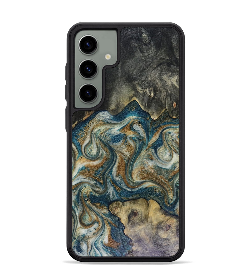 Galaxy S24 Plus Wood Phone Case - Sylvia (Teal & Gold, 816075)