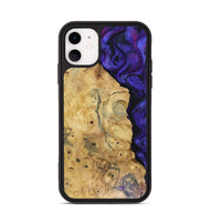 iPhone 11 Wood Phone Case - Adriane (Purple, 816080)