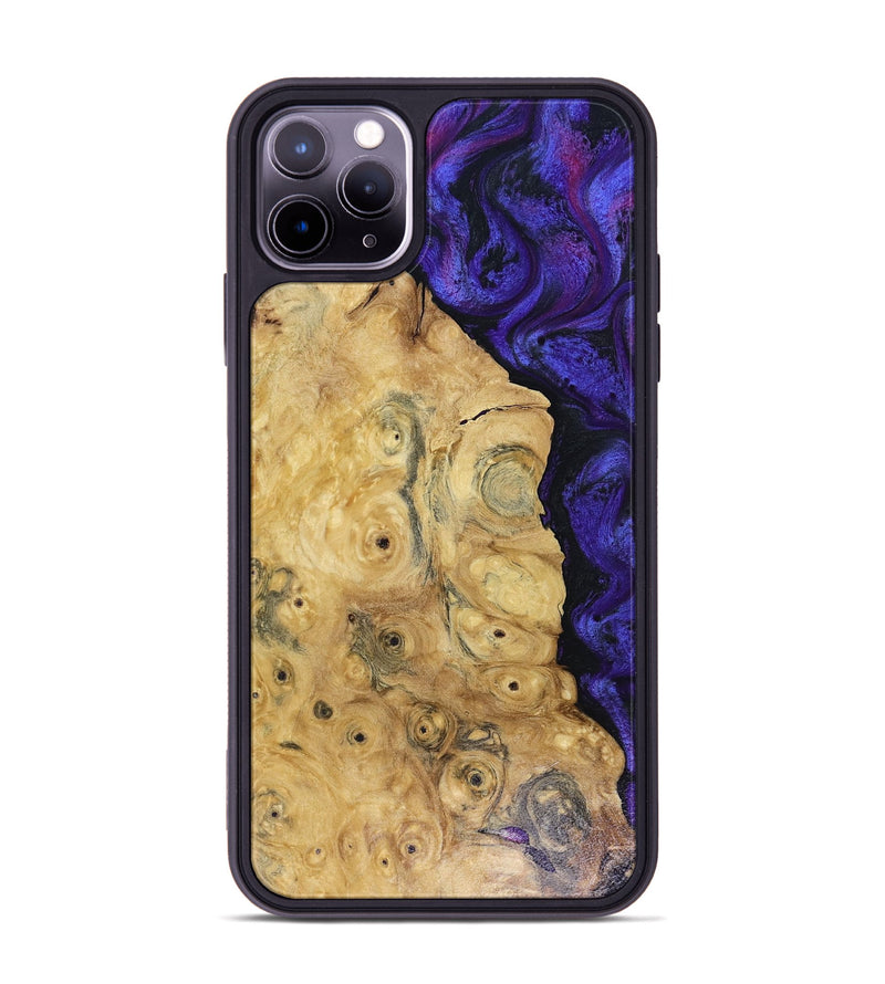 iPhone 11 Pro Max Wood Phone Case - Adriane (Purple, 816080)