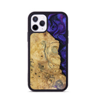 iPhone 11 Pro Wood Phone Case - Adriane (Purple, 816080)