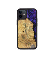 iPhone 12 mini Wood Phone Case - Adriane (Purple, 816080)