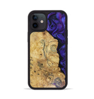 iPhone 12 Wood Phone Case - Adriane (Purple, 816080)