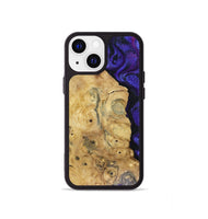 iPhone 13 mini Wood Phone Case - Adriane (Purple, 816080)