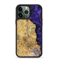 iPhone 13 Pro Max Wood Phone Case - Adriane (Purple, 816080)